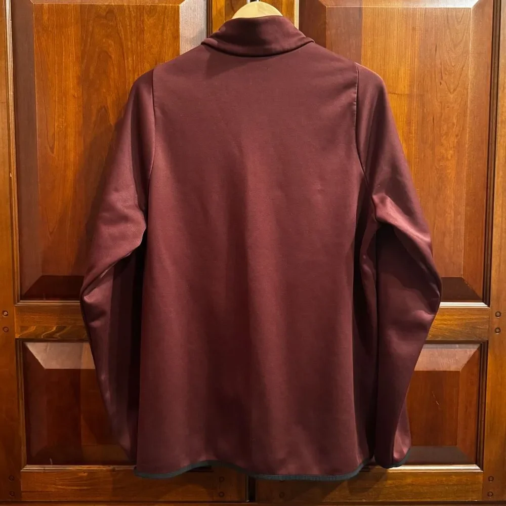 Nike Dri-FIT Men's 1/4 Zip Pullover Burgundy Training Sweatshirt Large